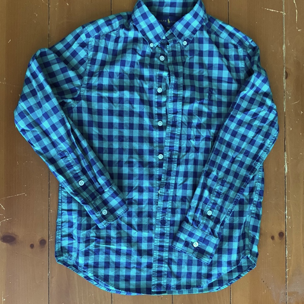 Boys Oxford Polo button down shirt